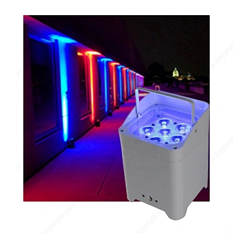6*18W Rgbwauv Dj Wedding Battery Powered LED Uplight WIFI Wireless Dmx Stage Lights
