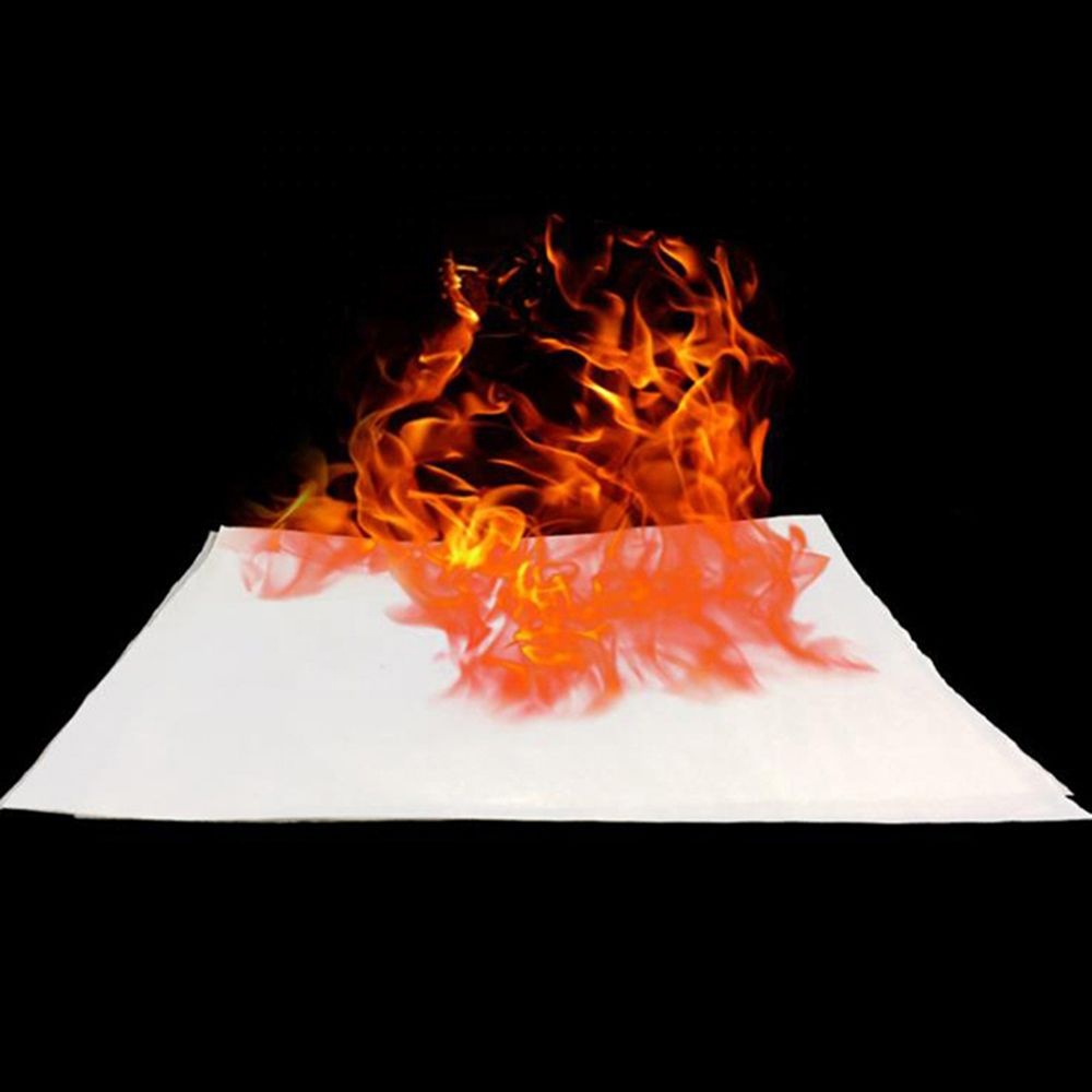 Accessories Halloween Toy Trick Easy Operate Prop Flash Flame No Ashes Brilliant Wholesale Magic Paper Trick Fire Paper
