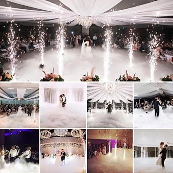 Dj Club Spark Fountain Machine 650w 750w Wedding Cold Sparkler Electric Dancing Cold Pyro Fireworks Machine Factory