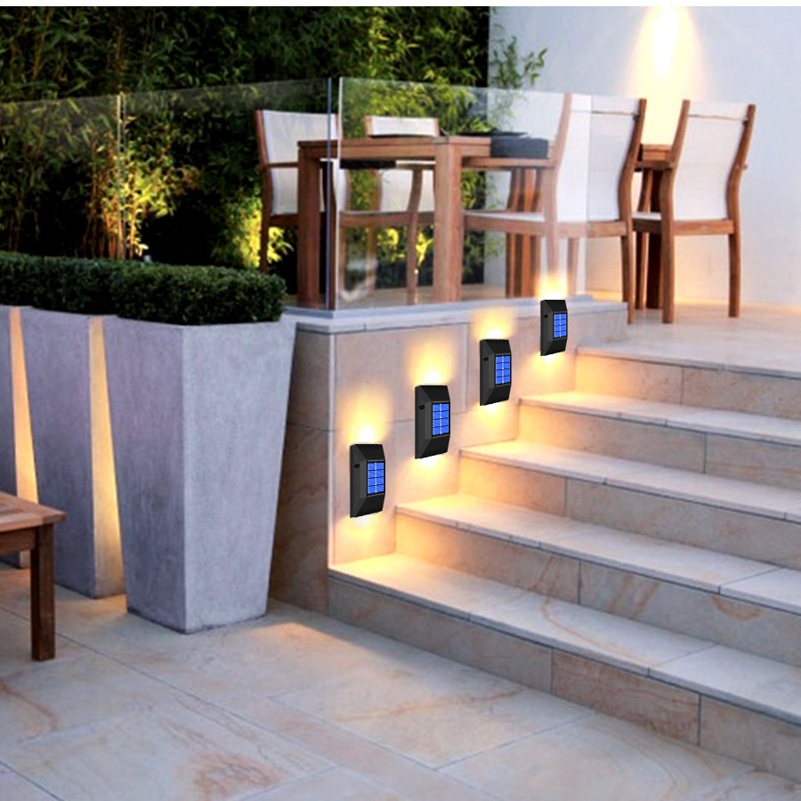 Outdoor Super Bright Ip65 Waterproof Household Garden Yard Decoration Lighting Up Down Luminous 6 Led Solar Wall Lamp Light