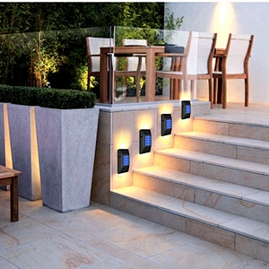 Outdoor Super Bright Ip65 Waterproof Household Garden Yard Decoration Lighting Up Down Luminous 6 Led Solar Wall Lamp Light