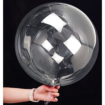 10 18 20 24 36 Inch Stretchable Pvc Balloons Transparent Clear Round Plastic Bubble Bobo Balloon For Party Decoration