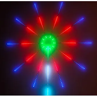 Music Control Fireworks Strip RGB 5V LED Light Home christmas Holiday Room Decor Lights Tape for KTV Gym Bar Wedding Part