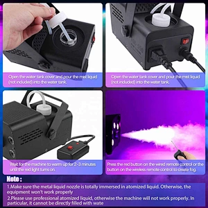 Stage Equipment 500W LED Color Fog Machine For Wedding Disco Dj Party Somg machine Light with Remote Control Smoke Machine