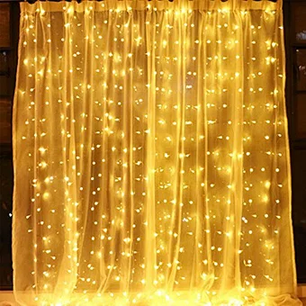 Garland Light Christmas String Decoration 2023 Holiday Wedding Party Bedroom Window Fairy Home Garden Room Wall Wire Led Curtain