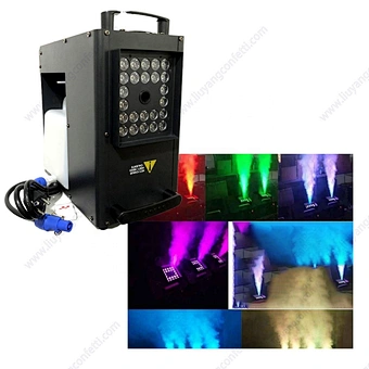 Dmx 1500w Wedding Dry Ice Fog Stage Party Dj Power With 24pc Rgb Led Smoking Disco Remote Control Mini Light Smoke Machine