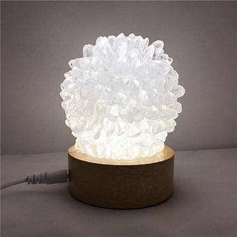 High Quality Table Led Glass Touch Touching Control Floor Lampe Light Reading Night Stone Natural Luxury Bed Side Crystal Lamp