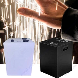 750w Rotatable Mini Powder Firework Stage 650w Wireless Titanium For Spinning Wedding Indoor With Case Set Cold Spark Machine