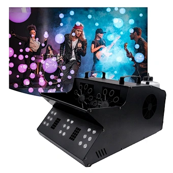 Led Light Concert Equipment 1500w Rgb Fog Smoke Bubble Machine For Wedding Stage Party