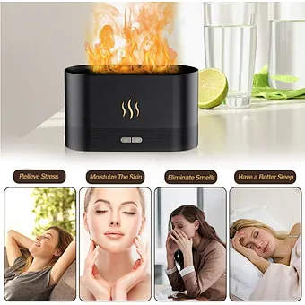 New Usb Fire Oil 3d Effect Aroma Diffuser Air Humidifier Ultrasonic Cool Mist Maker Fogger Led Essential Oil Flame Lamp Difusor