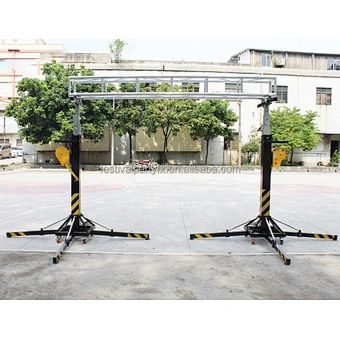 Heavy Duty Adjustable Height Crank Stand Adjustable Lifting Tower For Event Stage Lighting Truss