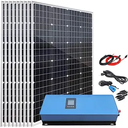 China Manufacture photovoltaic 10 kw on grid solar kits 10kw solar power system for Europe solar panel system