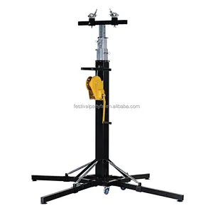 Heavy Duty Adjustable Height Crank Stand Adjustable Lifting Tower For Event Stage Lighting Truss