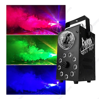 New 9pcs Three In One Full Color High Power Smoke Fogger 3000w Ground For Wedding Events Led Fog Machine