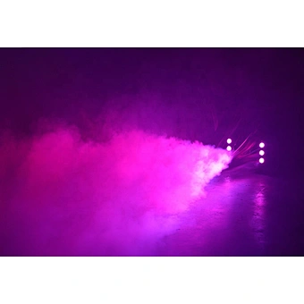 1200W Stage Light Fog Machine with RGB 6LEDs Stage Light Smoke Haze Generator Remote Controlled Stage Effect Equipment