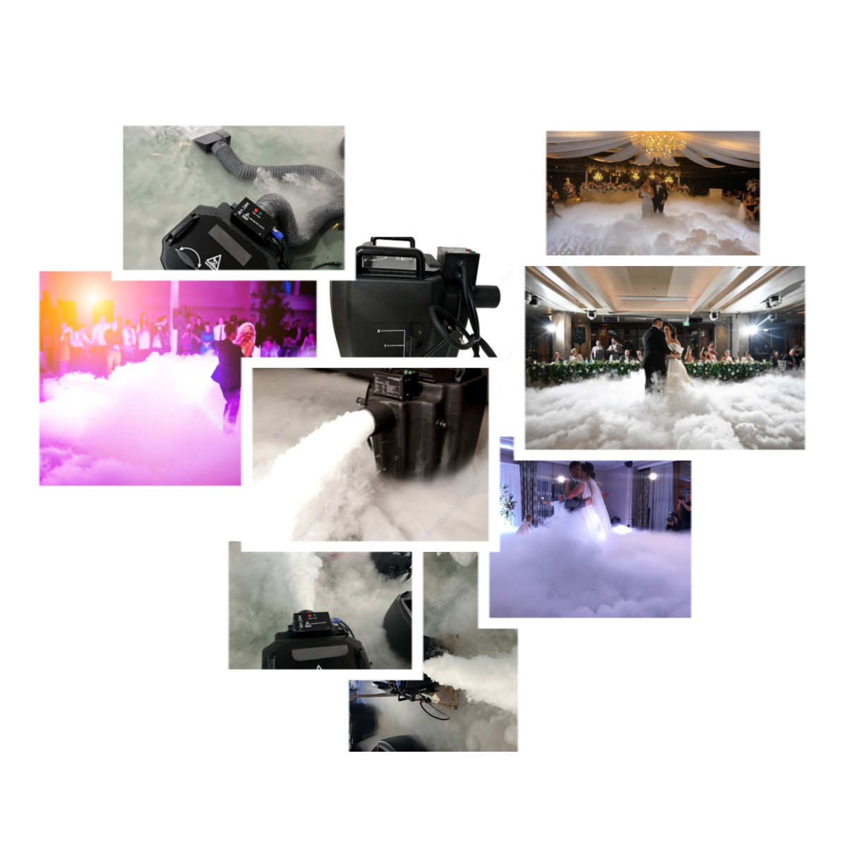 FX Smoke Dmx Wedding Low 3500w Cloud Party Stage Events Dj 3000w 2000w 600 Watts Lying Dry Ice Fog Machine