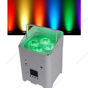 Wireless Control 6*18W RGBWA+UV 6in1 LED Battery Uplight for Wedding party