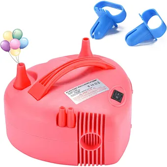 Hand Machine Helium Heart Portable Inflator Inflating Double Hole Nozzle Air Compressor Inflatable Tool Electric Balloon Pump