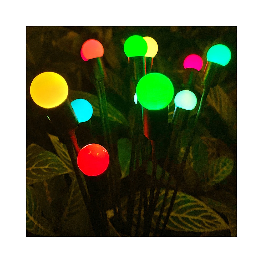 Outdoor Solar Pathway Light Waterproof 6/8/10 heads led Powered Swaying Firefly Lamp Starburst Solar Firefly Garden Light