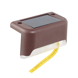 Outdoor abs led solar power stair step fence lamp solar led garden wall lights