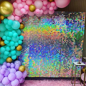 Hot sale Wedding Backdrop Decorations Shiny Sign Background Walls Shimmer Sequin Wall Panel for Party
