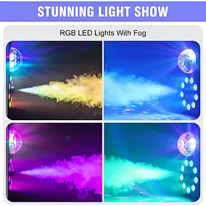 New 9pcs Three In One Full Color High Power Smoke Fogger 3000w Ground For Wedding Events Led Fog Machine