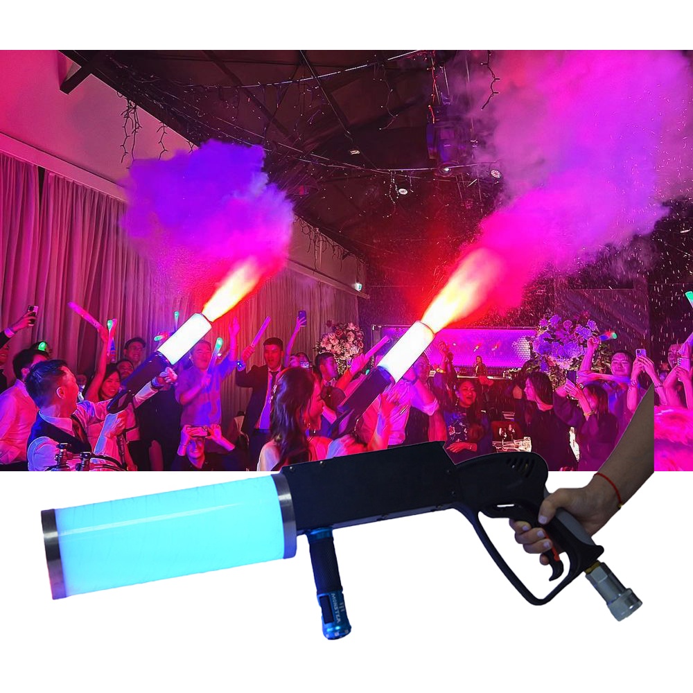 Air Pistol Party Wedding Smoke Cannon Spray Fog Led Co2 Gun Night Club Stage Concert Hand Hold Portable Dj Co2 Jet Machine