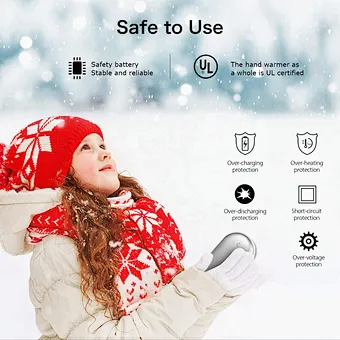 Mini Portable High Quality Usb Rechargeable Hand Warmer Reusable Electric Handwarmer With Mobile Power Bank