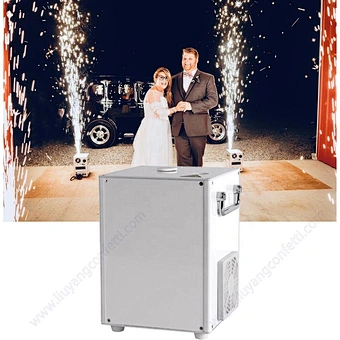 750w Fireworks Waterfall Fountain 650w Spinning Control 600w Mini Wireless Wedding Stage Special Effects Cold Spark Machine