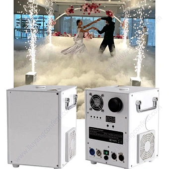750w Fireworks Waterfall Fountain 650w Spinning Control 600w Mini Wireless Wedding Stage Special Effects Cold Spark Machine