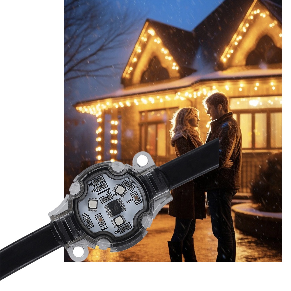 led pixel point lighting DC12V waterproof 5050 smd smart led rgb permanent led christmas pixel lights outdoor decoration
