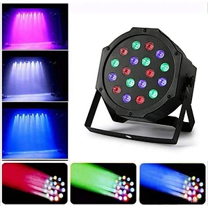 18*15W RGBWA UV 6 in 1 LED stage dmx flat par light for dj disco party