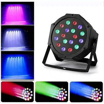 18*15W RGBWA UV 6 in 1 LED stage dmx flat par light for dj disco party