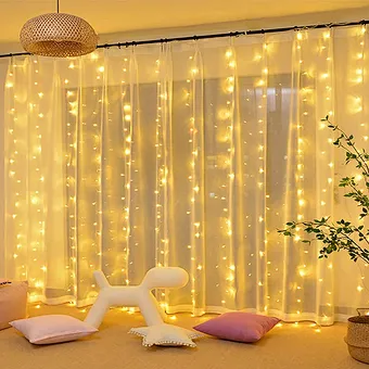 Garland Light Christmas String Decoration 2023 Holiday Wedding Party Bedroom Window Fairy Home Garden Room Wall Wire Led Curtain