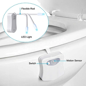 Led Toilet Night Light Pir Motion Sensor 16Color Changeable Lamp Backlight Seat Children Wc Bowl Home Washroom Lighting Bathroom