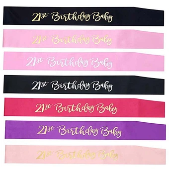 Custom Wedding Sashes Happy Birthday Queen Sash Set Bachelorette Party Supplies Mom To Be Bridal Shower Bride To Be Sash