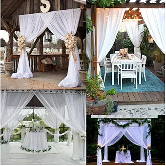 Adjustable Double Crossbar Backdrop Frame Kit Pipe Drape Wedding Birthday Party Decoration Valentine's Day Arch Curtain Stand