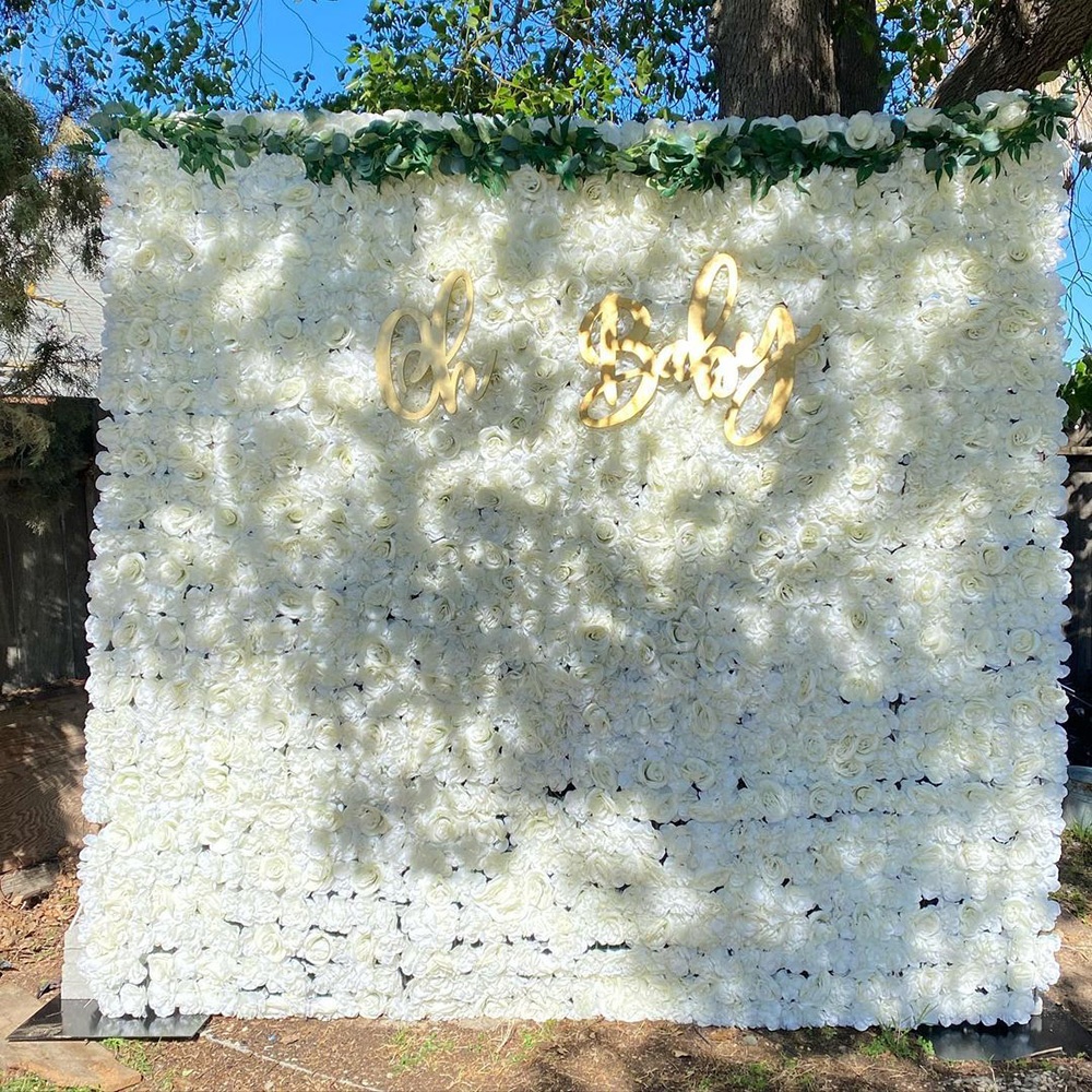 2022 New Design Stage Wedding Supplies Wedding Decor 40*60 cm Flower Backdrop Wall Decoration