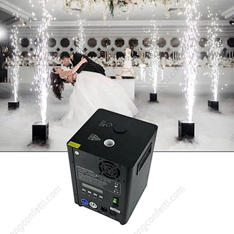 Wireless Fireworks Fountain Sparkler Remote DMX Control 600W Mini Cold Spark Machine For Wedding Stage Event Concert Party SFX
