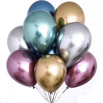 Balloons wholesale 10inch Glossy Metal Pearl Latex Balloons Thick Chrome Metallic Colors helium Air Balls Globos