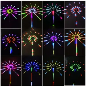 2022 New model LED Christmas Holiday Decoration Fireworks Light Digital Fireworks Meteor Light