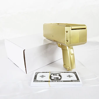 Super Shooter Toy Gold Spray Machine Spray Cash Custom Play Black Cannon Make It Rain Red Novelty Party Supplies Gold Money Gun