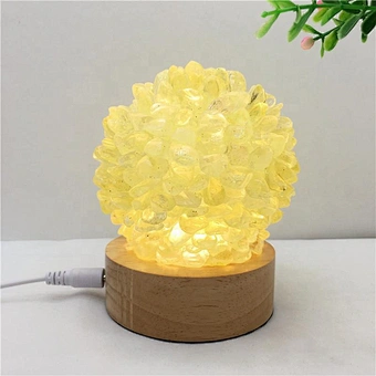 High Quality Table Led Glass Touch Touching Control Floor Lampe Light Reading Night Stone Natural Luxury Bed Side Crystal Lamp