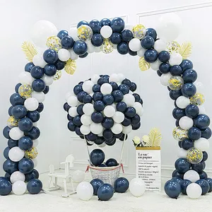 Set Christmas Metal Halloween Strip Carbon Fiber Round Balloon Stand Base Garland Arch Kit Tool Party Backdrop Decoration