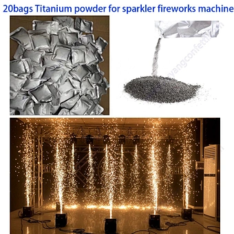 200g Cold Fireworks Spark Machine Ti Powder Composite Ti Spark Granules Powder Titanium Powder for Fireworks Fountain Machine
