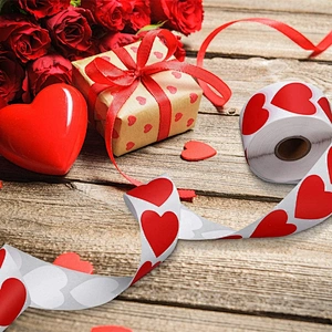 500pc Of Heart Shape Of Red Sticker Seal Label Package San Valentin Saint Idea Wedding Decoration Valentines Day Gift 2023