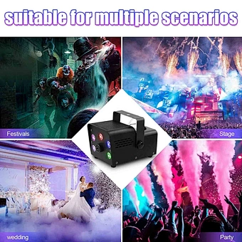 Stage Equipment 500W LED Color Fog Machine For Wedding Disco Dj Party Somg machine Light with Remote Control Smoke Machine