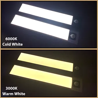 Led Under Cabinet Motion Sensor Closet Kitchen Magnetic Inner Hinge Lamp Battery Wireless Universal Wardrobe Night Light
