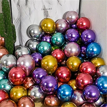 12 inch Metal Pearl Latex Balloons Thick Chrome Metallic Globos Birthday Decoration Chrome Party Latex Metallic Balloon