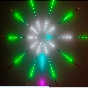 Music Control Fireworks Strip RGB 5V LED Light Home christmas Holiday Room Decor Lights Tape for KTV Gym Bar Wedding Part